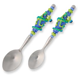 Stainless Steel Beadable Serving Spoon & Spoon
